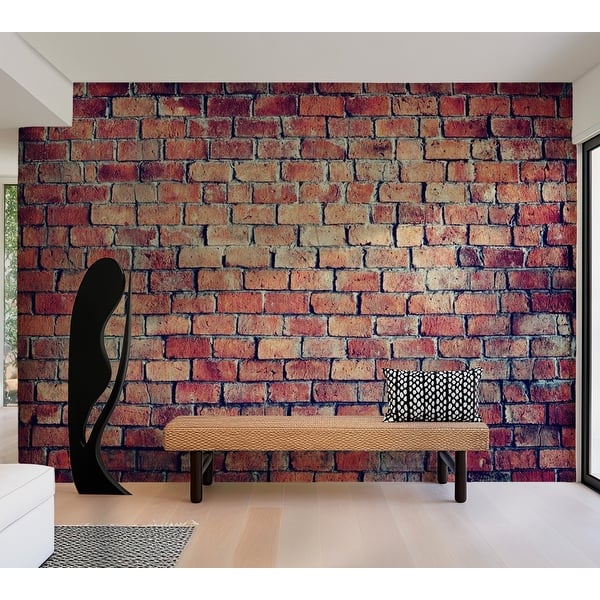 vintage red brick wallpaper