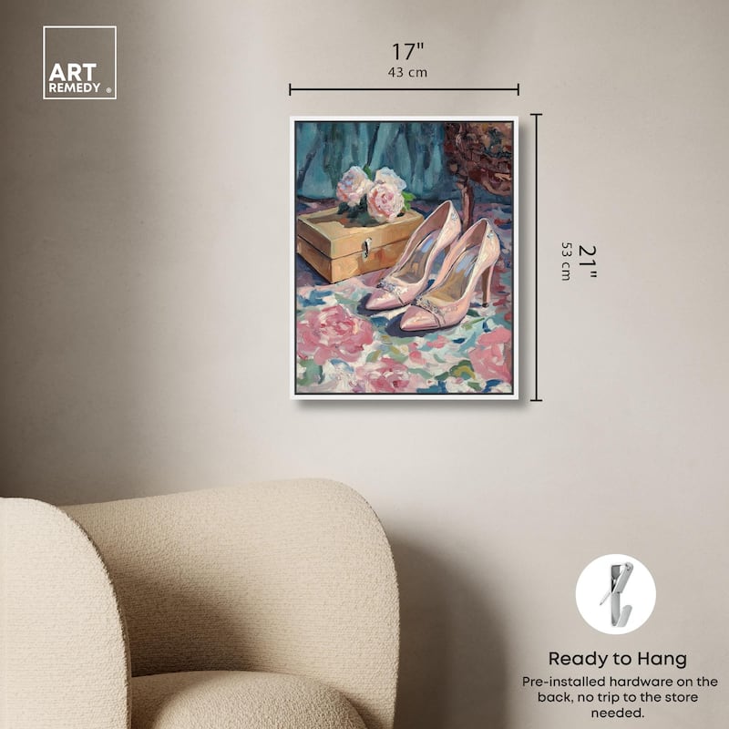 Shoes and the Roses Canvas by Art Remedy