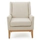 preview thumbnail 32 of 44, Aurla Mid-century Upholstered Accent Chair by Christopher Knight Home - 27.50" L x 28.50" W x 36.50" H