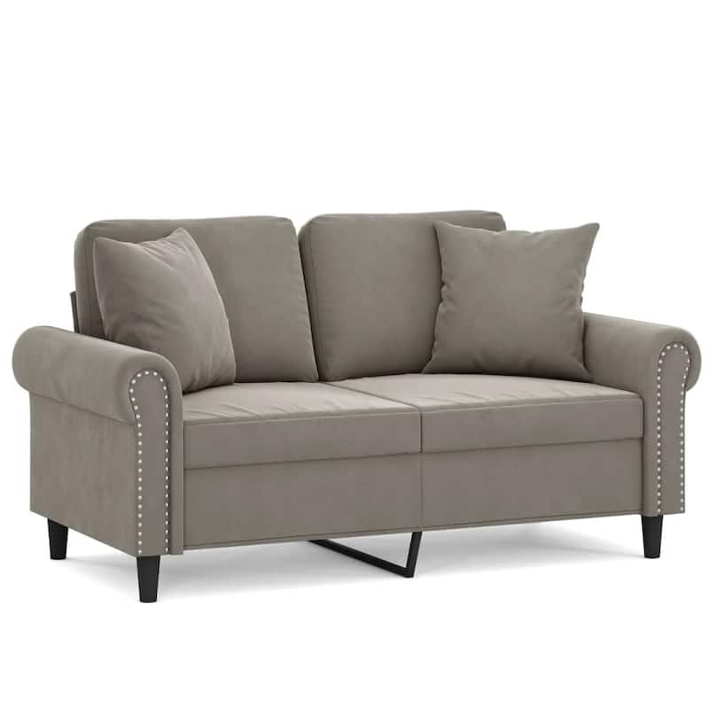 vidaXL Sofa Sectional Couch with Pillows and Cushions for Living Room Velvet