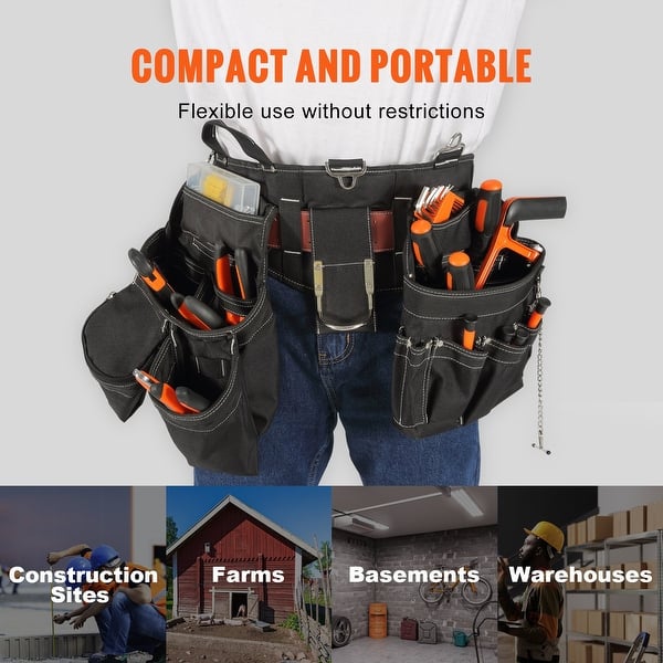 JAKAH Durable Large Compartment Electrician Tool Bag Waist Tool Belt BagElectrician Pouch HL060 - 1420