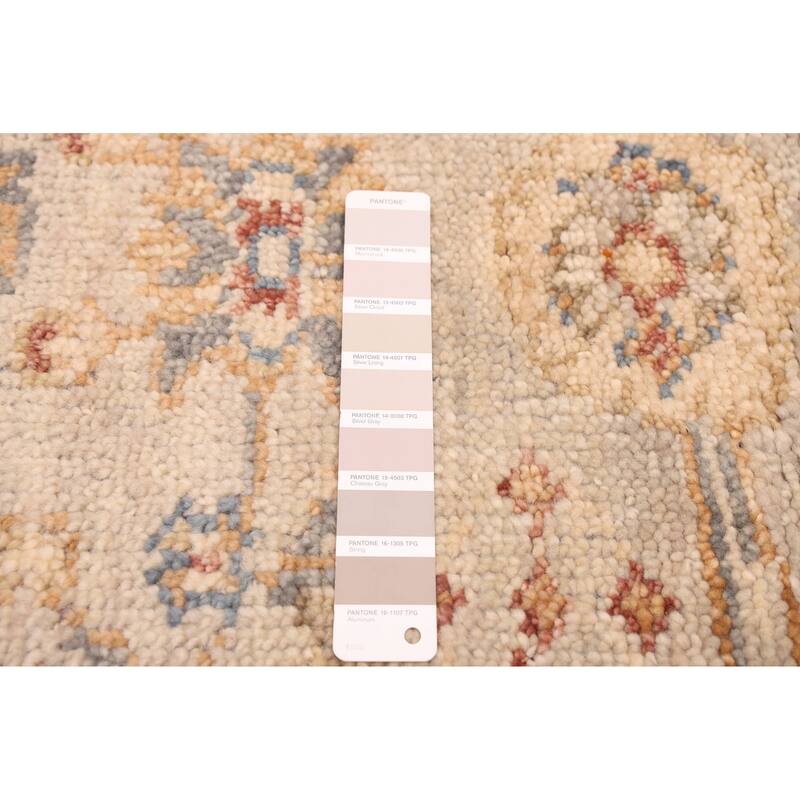 ECARPETGALLERY Hand-knotted Jules Serapi Light Grey Wool Rug - 2'6 x 8'0