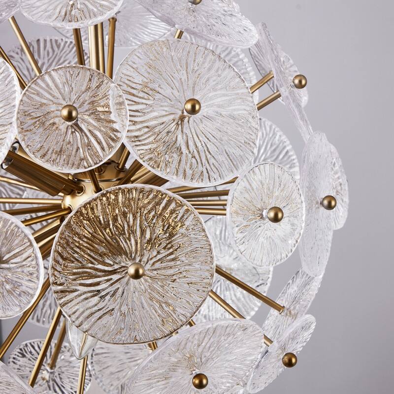 KAWOTI 6-Light Dimmable Sputnik Sphere Chandelier Pendant Lights - W16.5" * H 63.25"