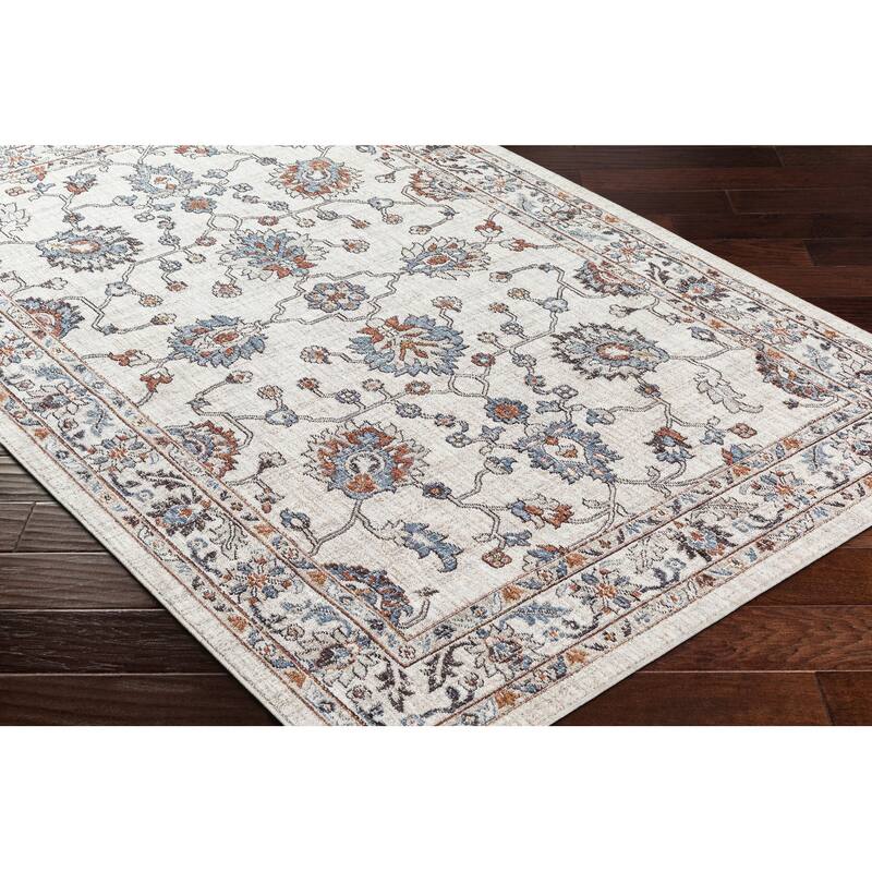Livabliss Juliet Classic Floral Recycled Outdoor Safe Area Rug