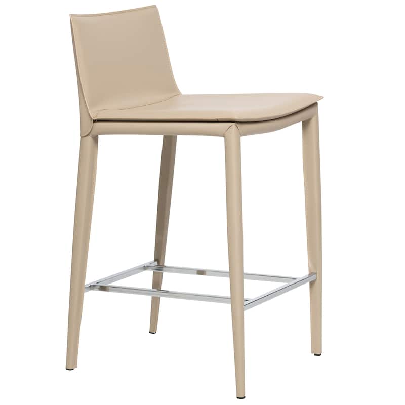 Hilton 25.5" Leather Counter and Bar Stool (Single)