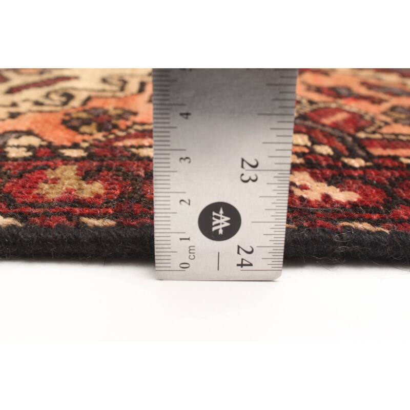 ECARPETGALLERY Hand-knotted Kayseri Vintage Dark Red Wool Rug - 3'7 x 5'7