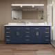 Option Dark Blue / White Quartz Top / Brushed Gold