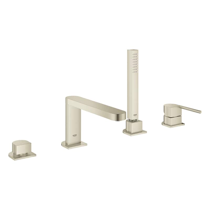 Grohe Plus Deck Mounted Roman Tub Filler with Built-In Diverter - - Brushed Nickel