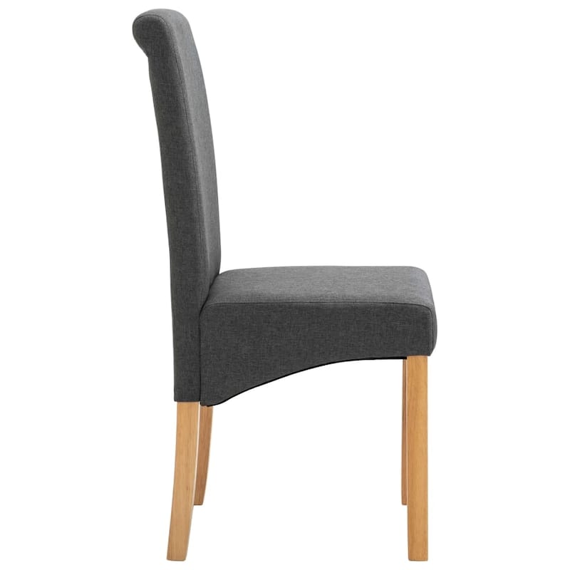 vidaXL Dining Chairs 4 pcs Gray Fabric