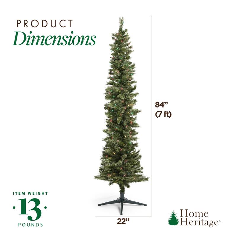 Home Heritage Rotating Tree Stand Base w/Stanley 7' Artificial Christmas Tree - 12.7
