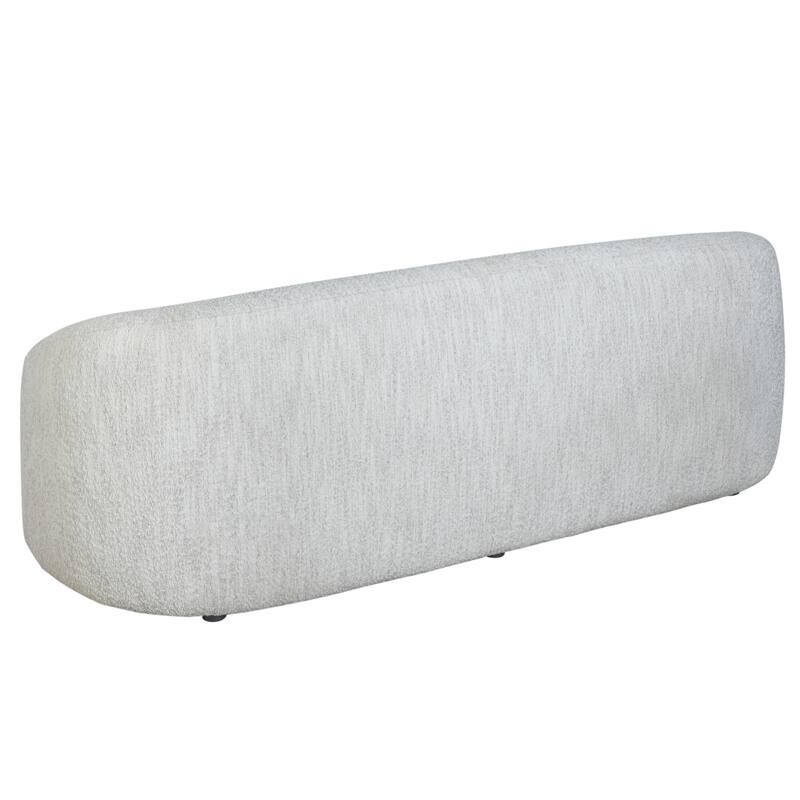 Figueroa 90 in. 3-Seater Sofa with Oval Seat and Slope Arms