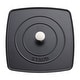 preview thumbnail 3 of 2, Staub Cast Iron 10.3-inch Square Grill Press - Matte Black (Fits 12-inch Grill Pan)