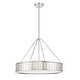 preview thumbnail 1 of 1, Kendal 6 Light Polished Nickel Pendant - 28'' W x 20.62'' H