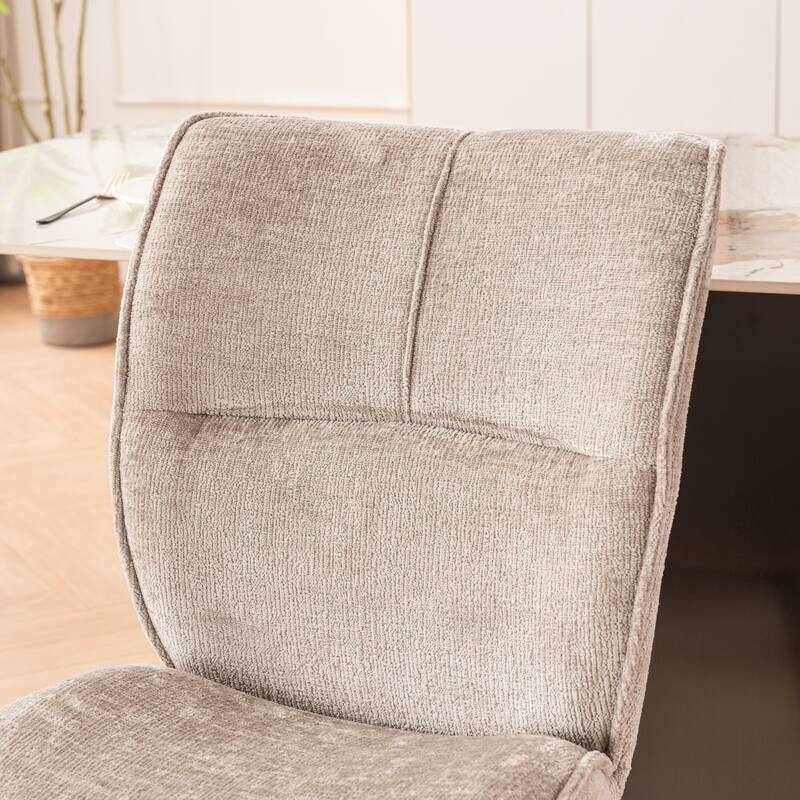 Dining Chairs Set of 2, Armless Kitchen Chairs, Soft Cushion