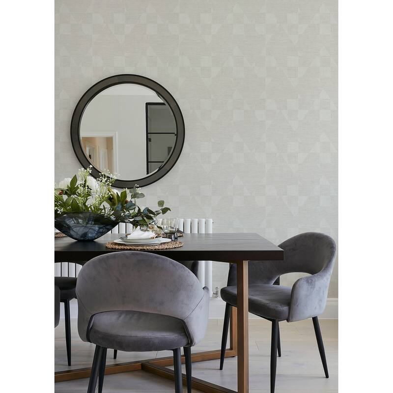 Advantage Wegener Champagne Geometric Wallpaper