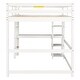 preview thumbnail 53 of 57, Comprehensive Design Full Size Loft Bed with Desk,Shelves and Ladder