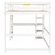 preview thumbnail 18 of 91, Modern Solid Wood Loft Bed with Built-in Desk, Safety Ladder