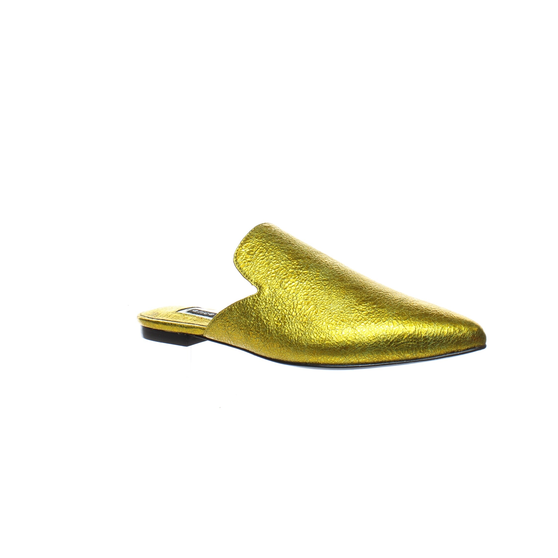 womens gold mules