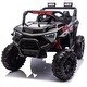 preview thumbnail 25 of 55, 24V 400W Kids Ride On Electric UTV W/Parents Remote Control,Four-Wheel Suspension,LED Lights,Portable Handle