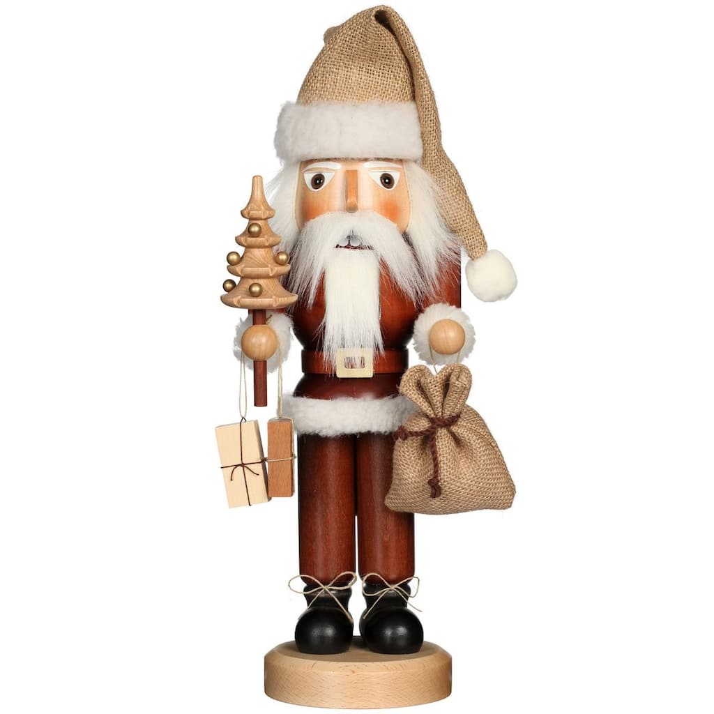 16.5" Free Standing Christian Ulbricht Handcrafted Wooden Santa Nutcracker