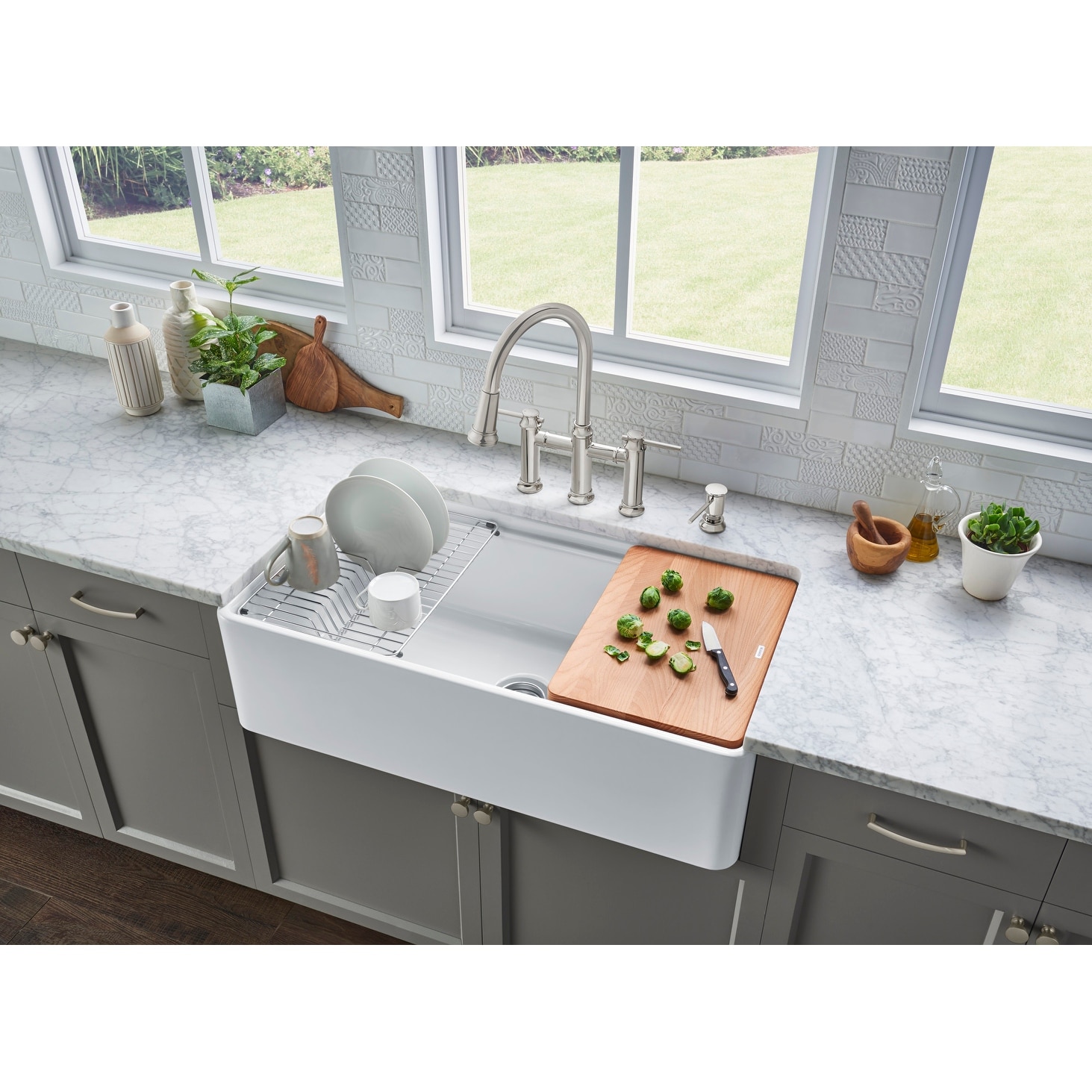Blanco 523026 Profina 36 Farmhouse Single Basin Fireclay Kitchen Sink Overstock 22129746 Biscuit