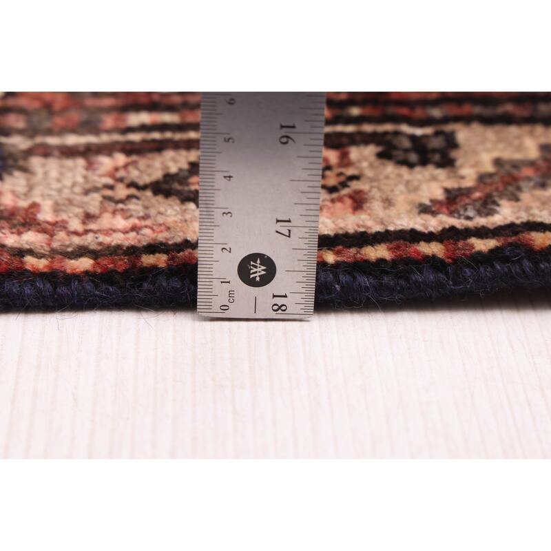 ECARPETGALLERY Hand-knotted Andelz Navy Wool Rug - 3'1 x 9'9