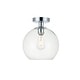 preview thumbnail 1 of 35, 1-light Flush-mount Ceiling Fixture w/ 10-in. Spherical Clear Glass Shade