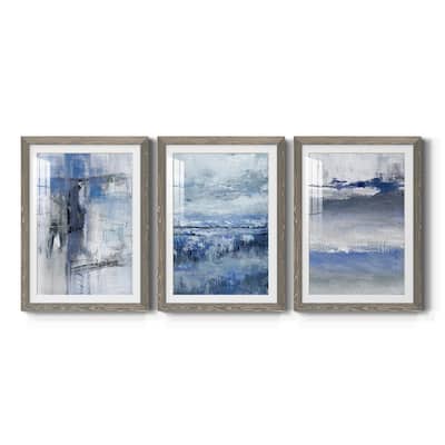 Soft Solace Indigo-Premium Framed Print - Ready to Hang