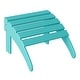 preview thumbnail 11 of 156, Aderson Outdoor Poly Adirondack Chair With Ottoman And Side Table 12-Piece Set