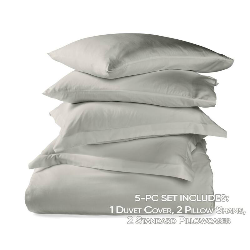 Nestl 5 Piece Duvet Cover Set - Ultra Soft Microfiber Bed Cover