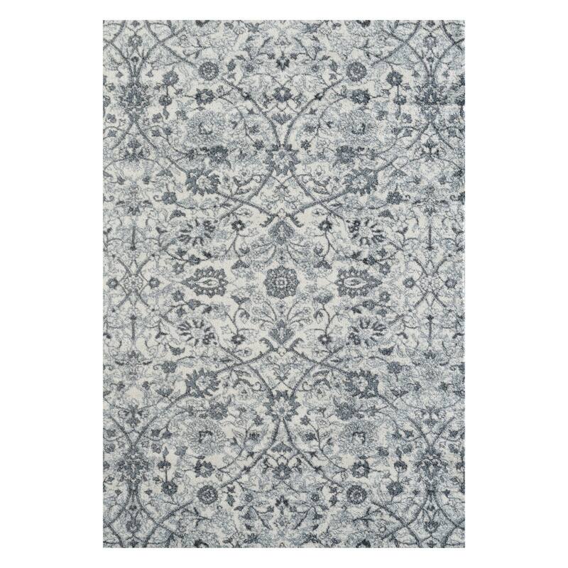 HomeRoots Floral Transitional Rectangle Area Rug