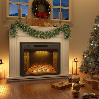 30.5-36 In. Electric Fireplace Insert With Overheating Protection