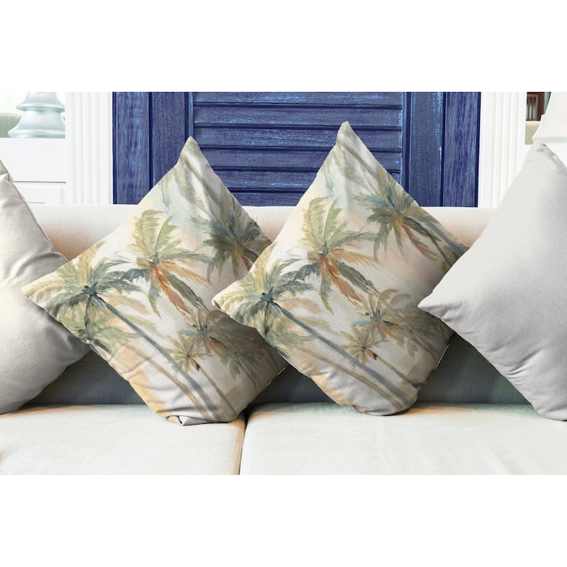 Laural Home The Palms Tropical Indoor Decorative Pillow