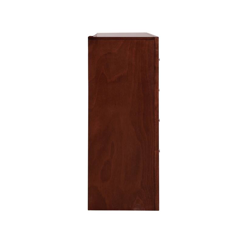 8-Drawer Cherry Dresser with Classic Style, Wide Smooth Drawers, and Ample Storage for Bedroom Organization