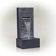 preview thumbnail 9 of 8, Alpine Corporation 32" Tall Cascading Stone Wall Fountain Decoration with LED Lights