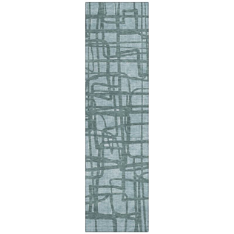 Machine Washable Indoor/ Outdoor Modern Centurion Chantille Rug