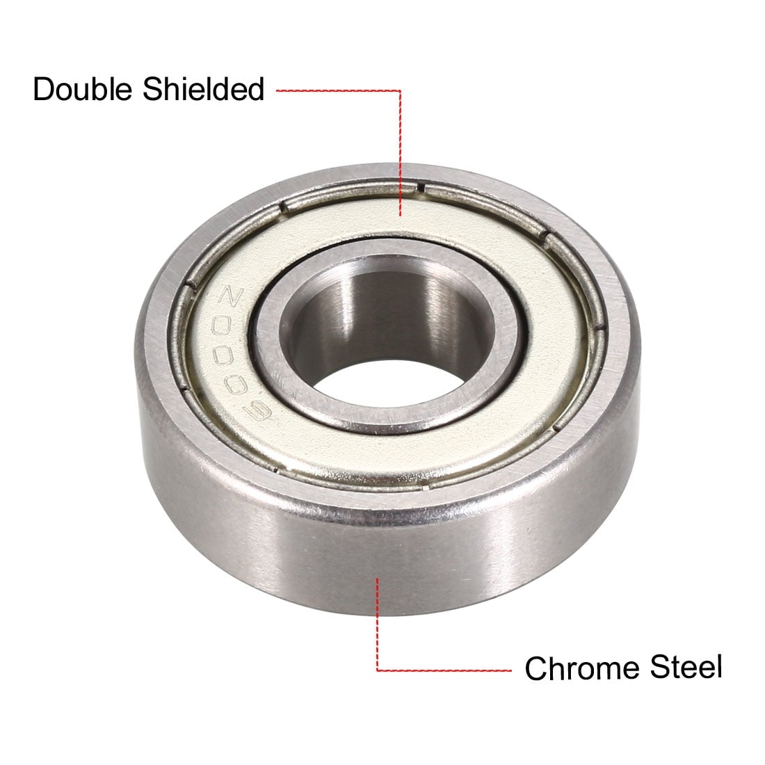 Double Metal Shielded Ball Bearing 6000Z 25 PCS 6000ZZ 10x26x8 mm
