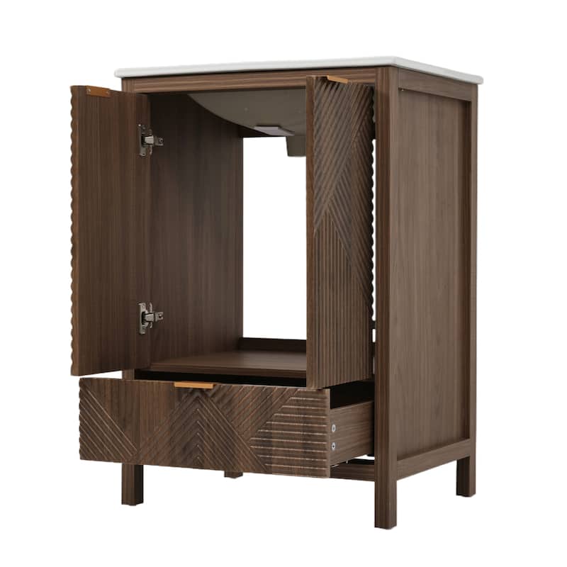 Christopher Knight Home - Seaford 24" Bathroom Vanity with Sink Combo & Single Faucet Hole