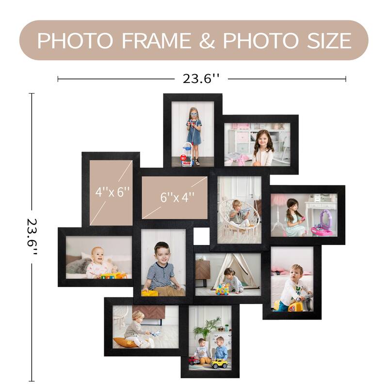 HELLO LAURA 12 Opening Picture Family Frame Collage Photo Frame