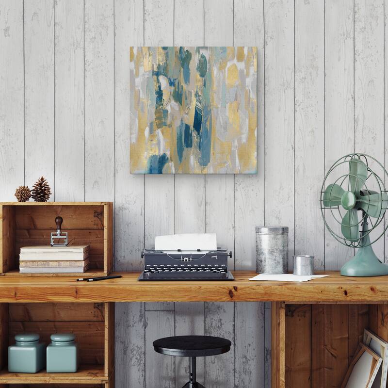 Reveal Teal I by Jennifer Martin Canvas Art Print