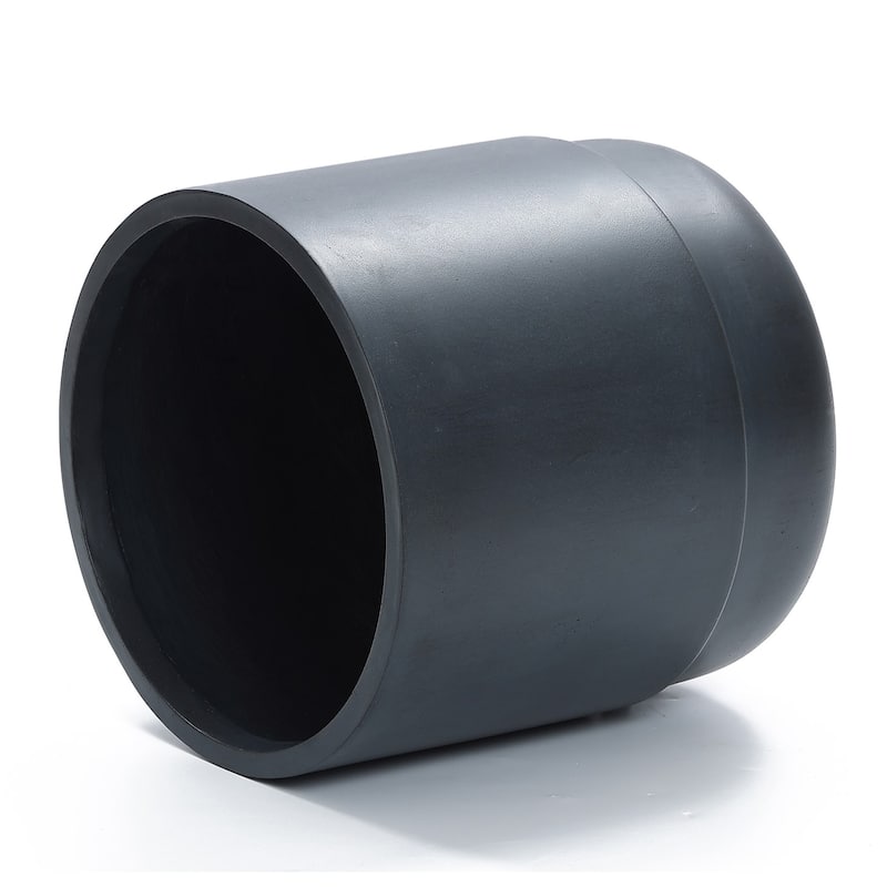 Modern Grey MgO 14.17" Round Planter