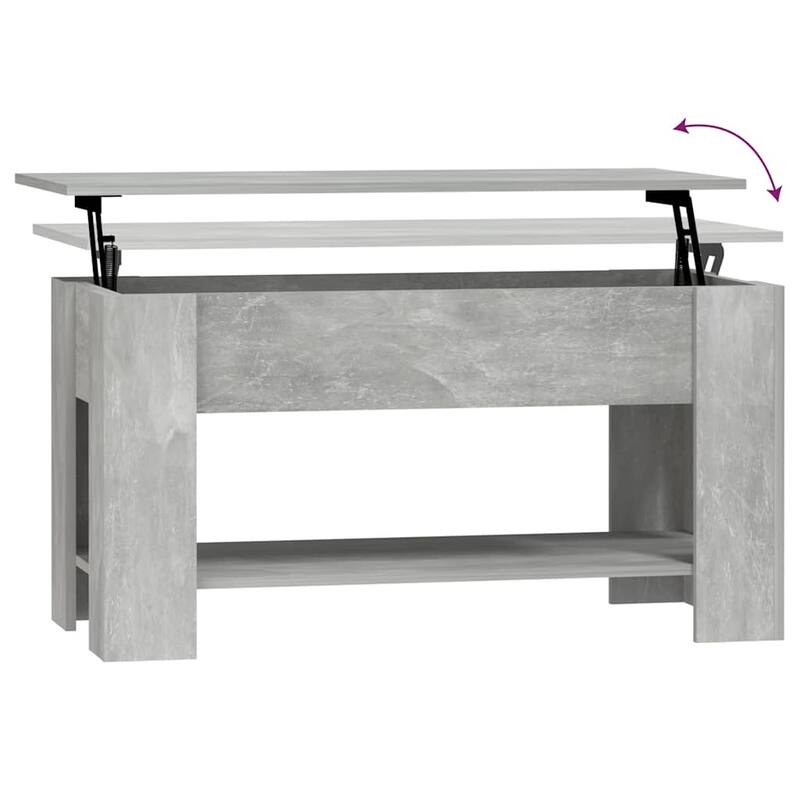 vidaXL Coffee Table Lift Top End Table Accent Side Sofa Table Engineered Wood - 39.8" x 19.3" x 20.5"
