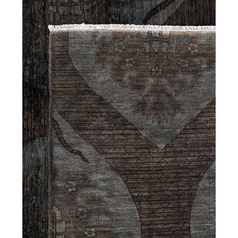 Overdyed One-of-a-Kind Hand-Knotted Area Rug - Brown - 11' 9" x 14' 5"