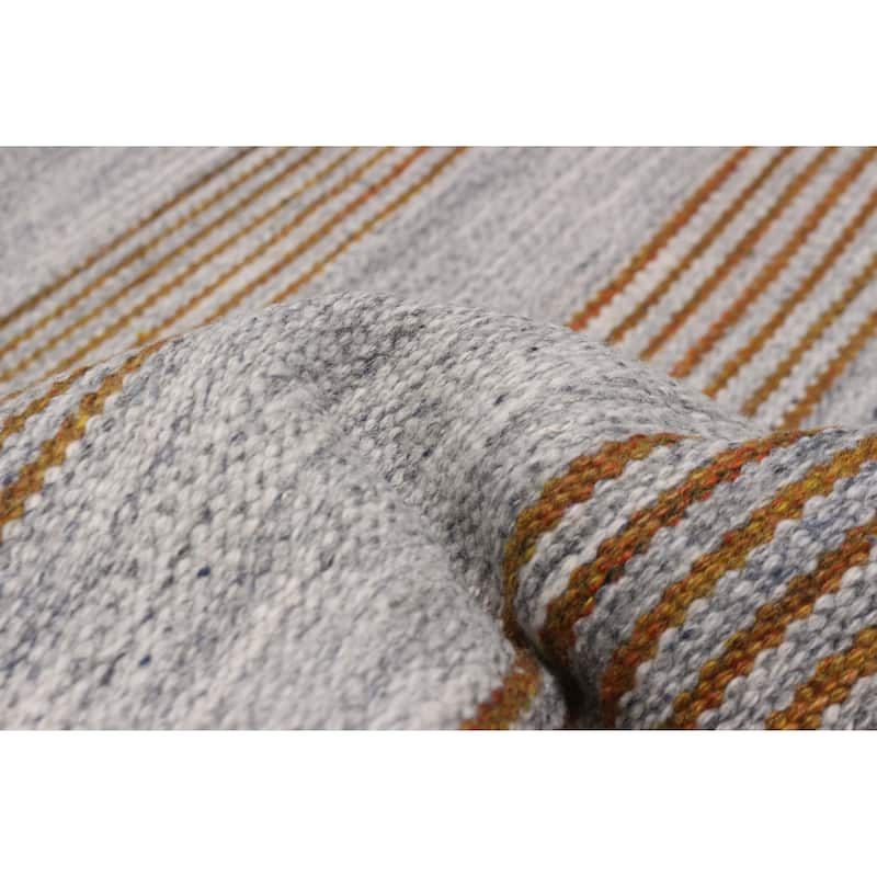 Boho Grey Kilim 4'11" x 8'2" - 4'11 x 8'2