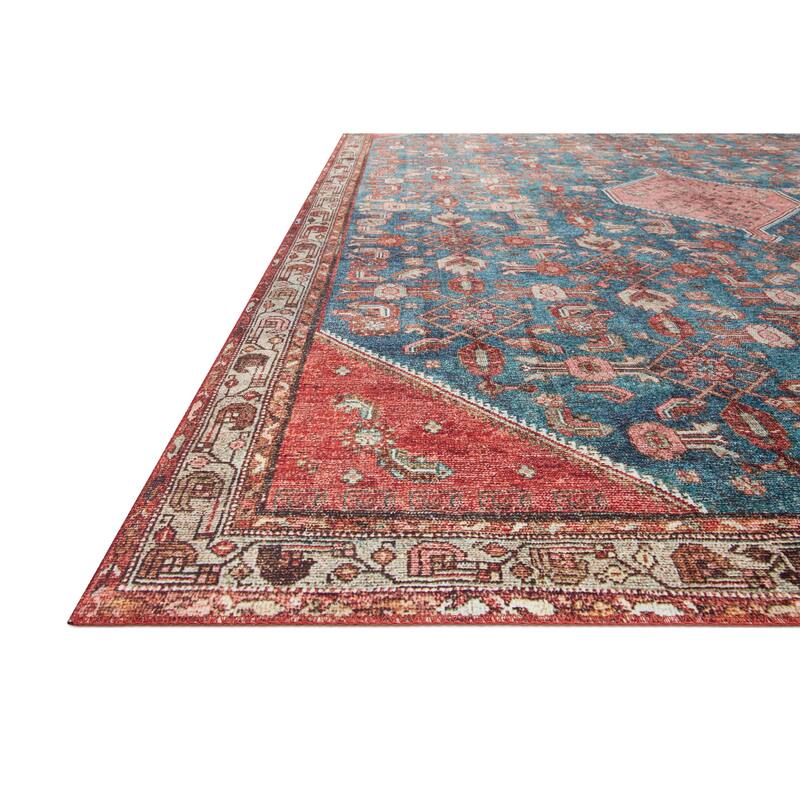 Alexander Home Isabelle Boho Vintage Botanical Printed Area Rug
