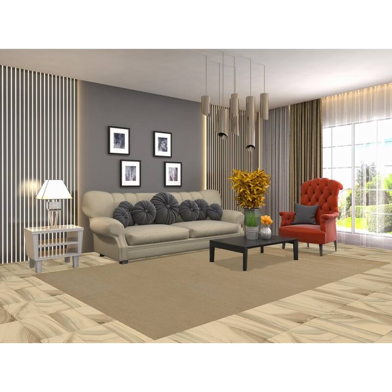 Gabbeh Modern Area Rug Hand-Knotted Wool Carpet - 6'2"x 9'8"