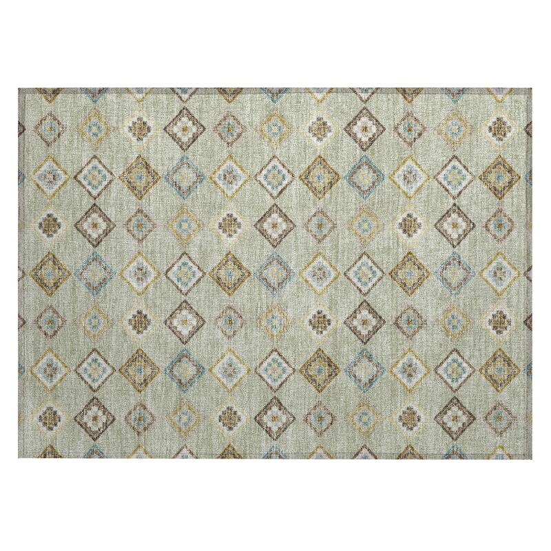 Machine Washable Indoor/ Outdoor Global Flagler Chantille Rug