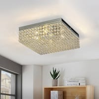 Under 6 Inches Crystal Flush Mount Lights Find Great Ceiling Lighting Deals Shopping At Overstock