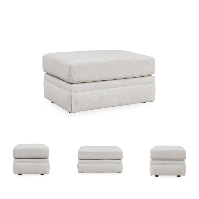 Signature Design by Ashley Maitelynn White Ottoman
