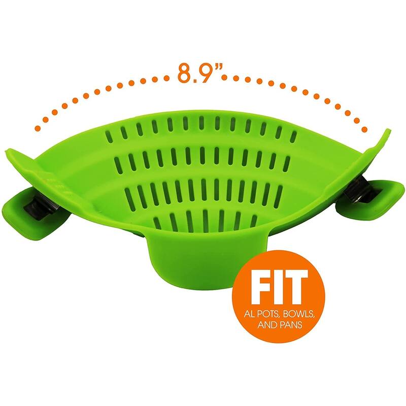Cheer Collection Silicone Snap-On Pot Strainer
